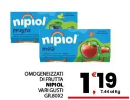Despar Sicilia Omogeneizzati di frutta Nipiol offerta