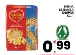 Despar Sicilia Farina di semola Despar offerta
