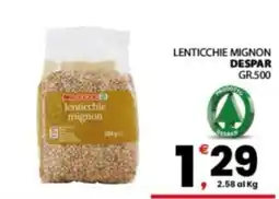 Despar Sicilia Lenticchie mignon Despar offerta