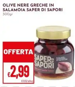 Pan Olive nere greche in salamoia Saper di Sapori offerta