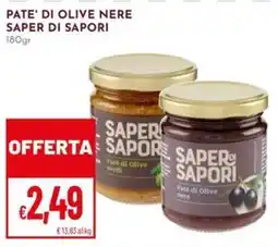 Pan Pate' di olive nere Saper di Sapori offerta