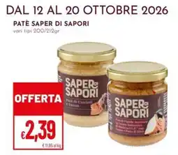 Pan Paté Saper di Sapori offerta