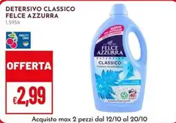 Pan Detersivo classico Felce Azzurra offerta