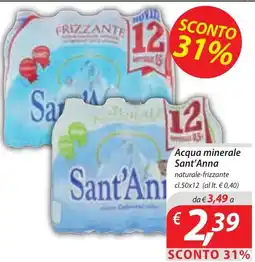 DiMeglio Acqua minerale Sant'Anna naturale-frizzante offerta