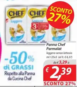 DiMeglio Panna Chef Parmalat leggera-senza lattosio offerta