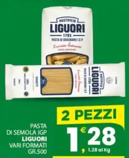 Despar Sicilia Pasta di semola IGP Liguori offerta