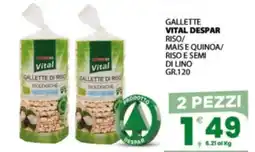 Despar Sicilia Gallette di riso Vital offerta