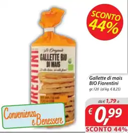 DiMeglio Gallette bio di mais BIO Fiorentini offerta