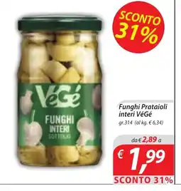 DiMeglio Funghi Prataioli interi VéGé offerta