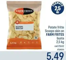 Talento Professional Store Patate fritte Scoops skin on FARM FRITES offerta