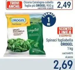 Talento Professional Store Spinaci fogliabella OROGEL offerta