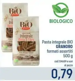 Talento Professional Store Pasta integrale Bio Granoro offerta
