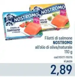 Talento Professional Store Nostromo Filetti di salmone all'olio di oliva/naturale offerta