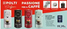 Unieuro Polti Coffea Macchina da caffè a cialde moderna e compatta offerta