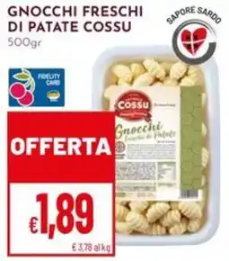 Pan Gnocchi freschi di patate Cossu offerta