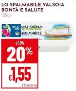 Pan Lo spalmabile valsoia bontà e salute offerta