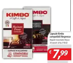 DiMeglio Capsule Kimbo compatibili Nespresso offerta