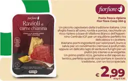 In Coop Ravioli di carne chianina Fiorfiore offerta