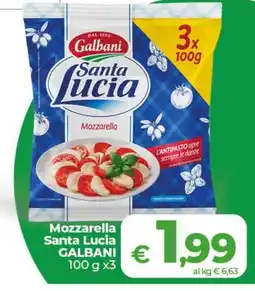 In Coop Mozzarella Santa Lucia Galbani offerta