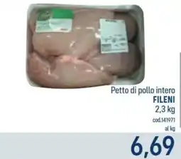 Talento Professional Store Petto di pollo intero Fileni offerta