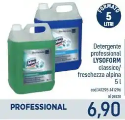 Talento Professional Store Lysoform Detergente professional classico/ freschezza alpina offerta