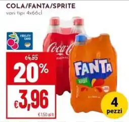 Pan Cola/Fanta/Sprite offerta