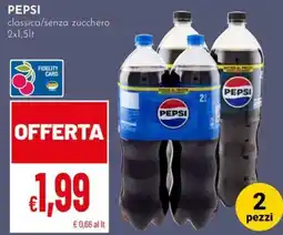 Pan Pepsi classica/senza zucchero offerta