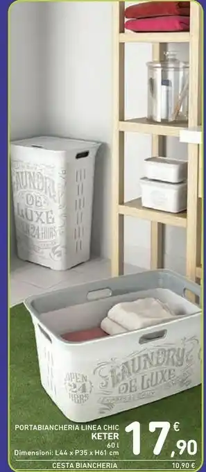 Keter portabiancheria linea chic