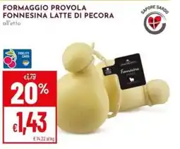 Pan Formaggio provola fonnesina latte di pecora offerta