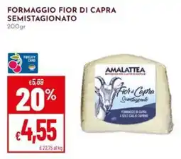 Pan Formaggio fior di capra semistagionato Amalattea offerta