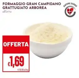 Pan Formaggio gran campidano grattugiato arborea offerta