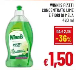 Famila Market Winni's piatti concentrato lime e fiori di mela offerta