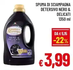Famila Market Spuma di Sciampagna Detersivo Nero & Delicati offerta