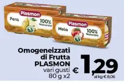 Coop Radenza Omogeneizzati di Frutta Plasmon offerta