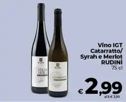 Coop Radenza Vino IGT Catarratto/Syrah e Merlot Rudini offerta
