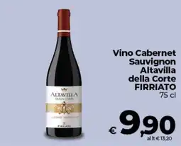 Coop Radenza Vino Cabernet Sauvignon Altavilla della Corte Firriato offerta