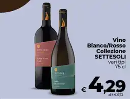 Coop Radenza Vino Bianco/Rosso Collezione SETTESOLI offerta