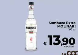 Coop Radenza Sambuca Extra Molinari offerta