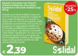 Coop Radenza Muesli Croccante Solidal offerta