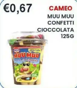Caramico Cameo muu muu confetti cioccolata offerta
