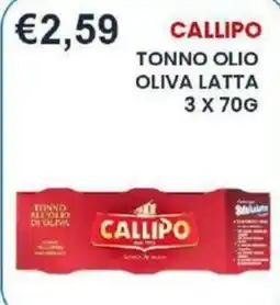 Caramico Tonno olio oliva latta Callipo offerta