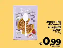 Coop Radenza Zuppa Tris di Cereali e Legumi COOP offerta