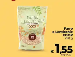 Coop Radenza Farro e Lenticchie COOP offerta