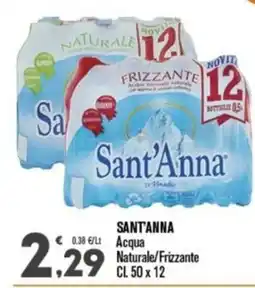 Punto é market Sant'Anna Acqua Naturale/Frizzante offerta