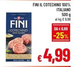 Famila Market Fini il cotechino 100% italiano offerta