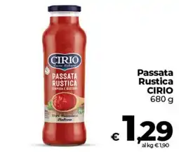Coop Radenza Passata Rustica Cirio offerta