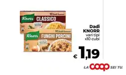 Coop Radenza Knorr Dadi Gustosi offerta