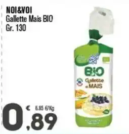 Punto é market NOI&VOI Gallette Mais BIO offerta
