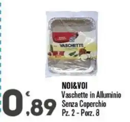 Punto é market NOI&VOI Vaschette in Alluminio offerta