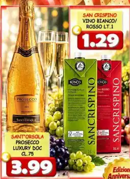 MercADone Prosecco Luxury DOC Sant'Orsola offerta